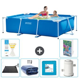 Intex Piscina Con Estructura Rectangular - 220x150x60 Cm - 7-piezas S166