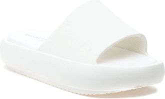 J/Slides Womens Squish Slides In White