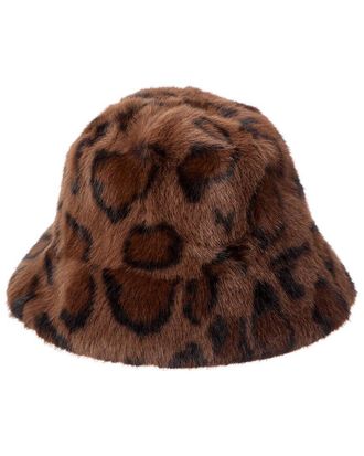 La Fiorentina Plush Animal Print Hat