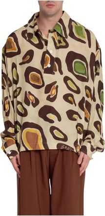 BONSAI Oversized Shirt in Collectiekleur - Heren - Zomerjassen - Veelkleurig - M - Jassen