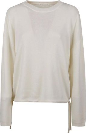 Majestic Filatures Jersey de cuello redondo - Knitwear - Mujer - Beige - S