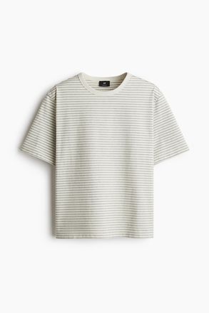 H&M T-Shirt in Regular Fit - Cremefarben