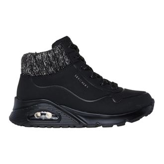 Skechers Schoenen, Dames, Zwart, 35 EU, High-top sneaker met gebreide rand