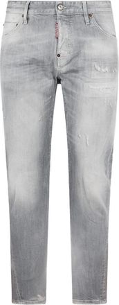 Dsquared2 Light Grey Stretch Cotton Jeans