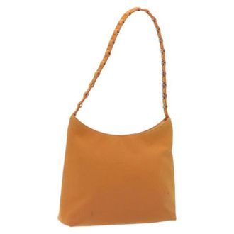 Ferragamo Tweedehands Canvas handtassen - Dames - Pre-owned - Oranje - Maat: ONE Size