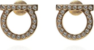 Ferragamo Logo oorbellen - Dames - Oorbellen - Geel - ONE Size - Accessoires
