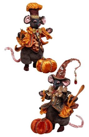 Mark Roberts Halloween Mice, Set of 2 in Orange at Nordstrom