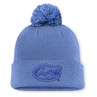 Nike Jordan Mens Florida Primetime Campus Toned Jordan Brand College Cuffed Pom Beanie in Blue | JC1640YUFN-UE8