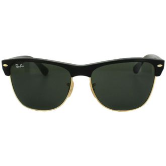 Ray-Ban Oval Demi Shiny Black Green Clubmaster Oversized 4175 Sunglasses