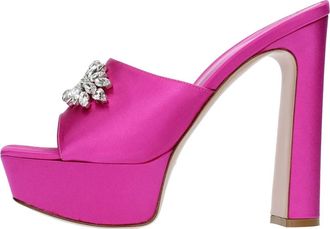 Le Silla Sandalen Fuchsia - Dames - Muiltjes - Roze - 40 EU - Leer - Schoenen