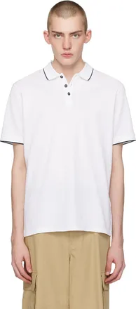 Gimaguas White Tristan Short Sleeve Polo from $240.00 - on