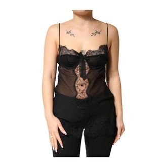 Dolce & Gabbana Donna, Top, Nero, M, new