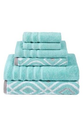 Modern Threads Yard Dyed Towel 6-Piece Set in Aqua at Nordstrom Rack, Size 6 Piece Set