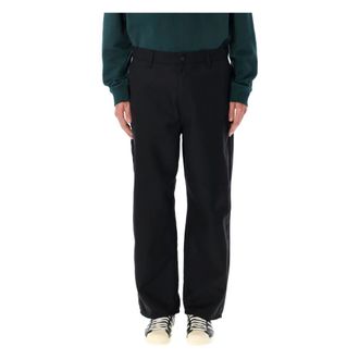 Carhartt Work in Progress Carhartt Wip, Straight Trousers, male, Black, Size: XL Ray Single Knee Pant