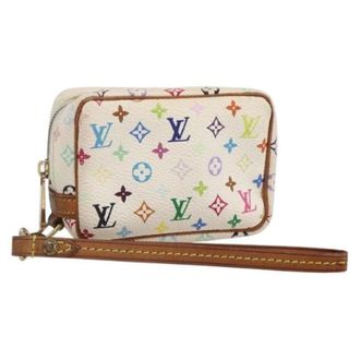 Louis Vuitton Pre-owned Clutches, female, White, Size: ONE SIZE Pre-owned Vintage Canvas Clutch