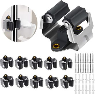 OEM Paquete De 50 Soportes De Pared Para Escobas, Ideales Para Cocina, Ba&ntilde;o, Lavadero, Cobertizo De Jard&iacute;n O Garaje. Color Negro