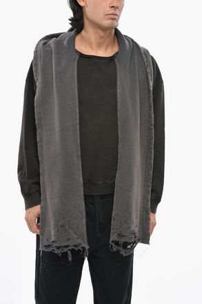 We11done Bicolour Tie-Neck Hoodie We11done