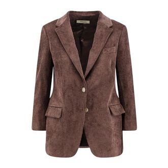 Saulina Milano Saulina - Antonia Blazer - Dames - Jassen - Bruin - Maat: XS Nylon
