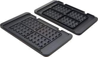 DeLonghi Juego De 2 Platos Para Gofres (370 X 230 X 40 Mm) Con Vaso Medidor 5517910011