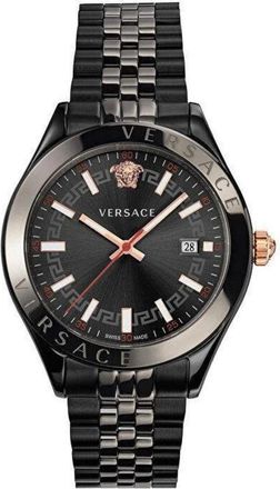 Versace Hellenyium Horloge - Heren - Horloges - Zwart - ONE Size - Accessoires