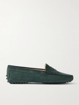 Tod's Mocassini In Camoscio Gommino - Verde
