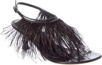Proenza Schouler Tee Feather Leather Sandal