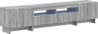 vidaXL Cabinet De Tv Led De 5 Piezas Sonoma Gris Madera De Ingenier&iacute;a Vidaxl