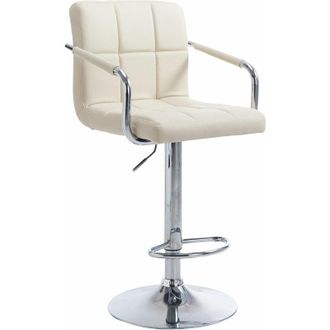 Clp Taburete De Bar Lucy V2 Crema Cromado