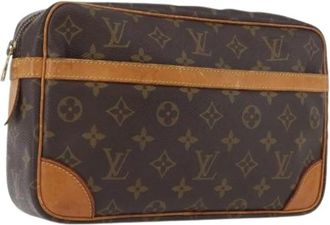Louis Vuitton Pre-owned Clutches, female, Brown, Size: ONE SIZE Pre-owned Canvas Clutch