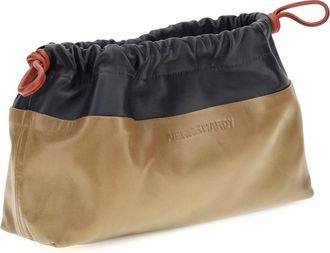Pierre Hardy Womens Twin Clutch Bag Navy-Camel-Rust Shoulder