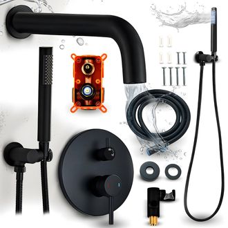 OEM Conjunto De Ba&ntilde;era Empotrada Heckermann H400 Negro