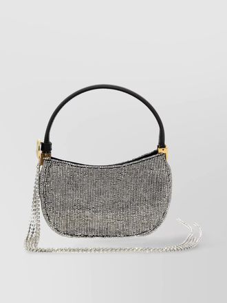 Magda Butrym micro beaded chain strap clutch bag