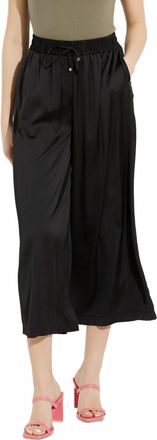 Joseph Ribkoff Womens Drawstring Cropped Pants In Black