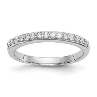 Diamond2Deal 14k Gold Lab Grown Diamond Wedding Band Ring 1/4Ct Clarity- VS Color- G-H