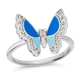 Le Vian Ladies Butterfly Away Cocktail Rings set in 14K Vanilla Gold TSFP 20