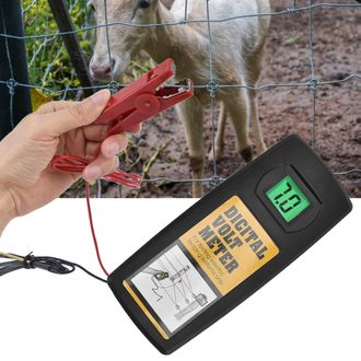 Infinite Comprobador De Tensi&oacute;n De 9,9 Kv Para Cercas El&eacute;ctricas Con Pantalla Lcd Retroiluminada, 200-9900 V, Abs + Cobre, Tama&ntilde;o 17 X 7,5 Cm, Incluye Manual D