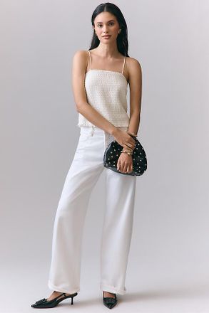 Frame Denim The Stroll Mid-Rise Wide-Leg Jeans