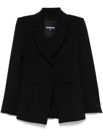 Patrizia Pepe Blazer met gekerfde revers - Zwart