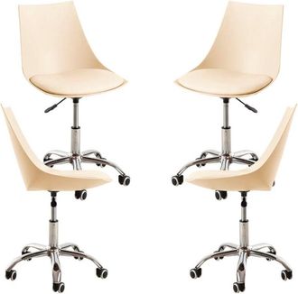 Regalos Miguel Regalos Miguel - Packs Sillas - Pack 4 Sillas Blok Office - Beige