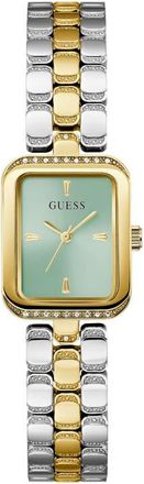 Guess Isla Tank Two-Tone Bracelet Watch, 22mm in Gold at Nordstrom