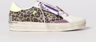 Crime London Sneakers SK8 Deluxe Crime London in canvas animalier e pelle