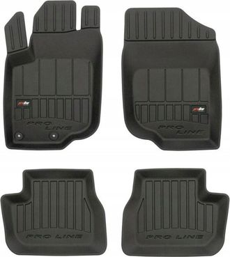 OEM Alfombras De Goma, Felpudos, Felpudo Peugeot 207 2006-2012, Canaleta 3d