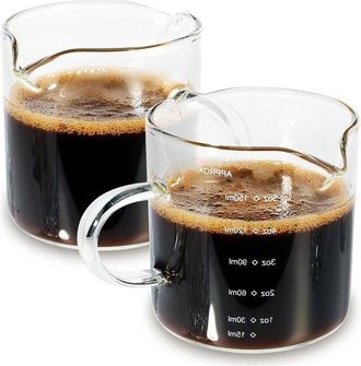 OEM Juego De 2 Tazas De Espresso De 150 Ml, Perfectas Para Latte, Macchiato Y Caf&eacute; Demitasse