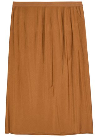 Rick Owens Stretch-jersey Knee-length Skirt - Tan - 38 (UK6 / XS)