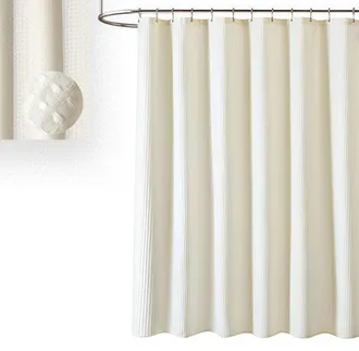 OEM Cortina De Ducha, Cortinas De Ducha, Impermeable, Lavable A M&aacute;quina, Borde Reforzado, Con 12 Ganchos, Poli&eacute;ster, 180x180 Cm, Hotel, Azul Luna