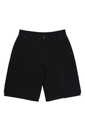 Pleasures Clash Works Cotton Shorts in Black at Nordstrom, Size 34