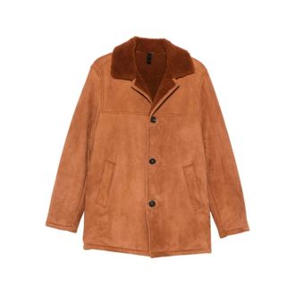 Tagliatore Griffith Shearling Jacket - Heren - Leren en Su&egrave;de Jassen - Bruin - M - Jassen