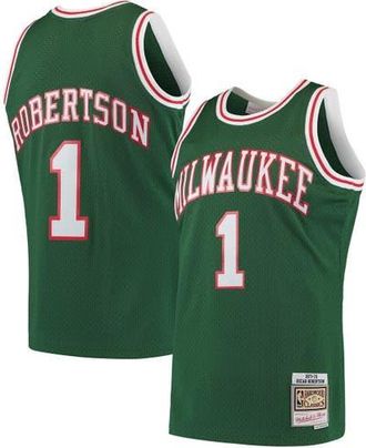 Mitchell & Ness Mens Mitchell & Ness Oscar Robertson Green Milwaukee Bucks 1971/72 Hardwood Classics Swingman Jersey at Nordstrom, Size X-Large