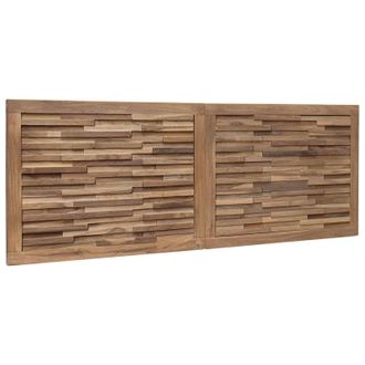 vidaXL Cabecero De Cama Natural Madera De Teca Maciza Vidaxl