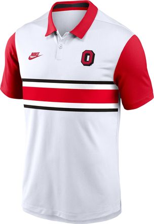 Nike Ohio State Legacy Vapor Nike Mens Dri-FIT College Polo in White | 00HT01RDOBV-7LH